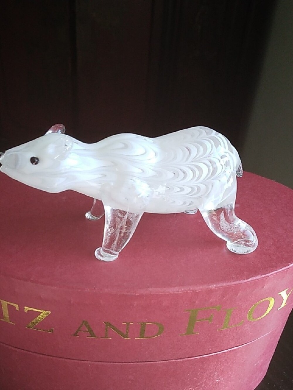 Fitz and Floyd Glass Menagerie Polar Bear figurine 43/215